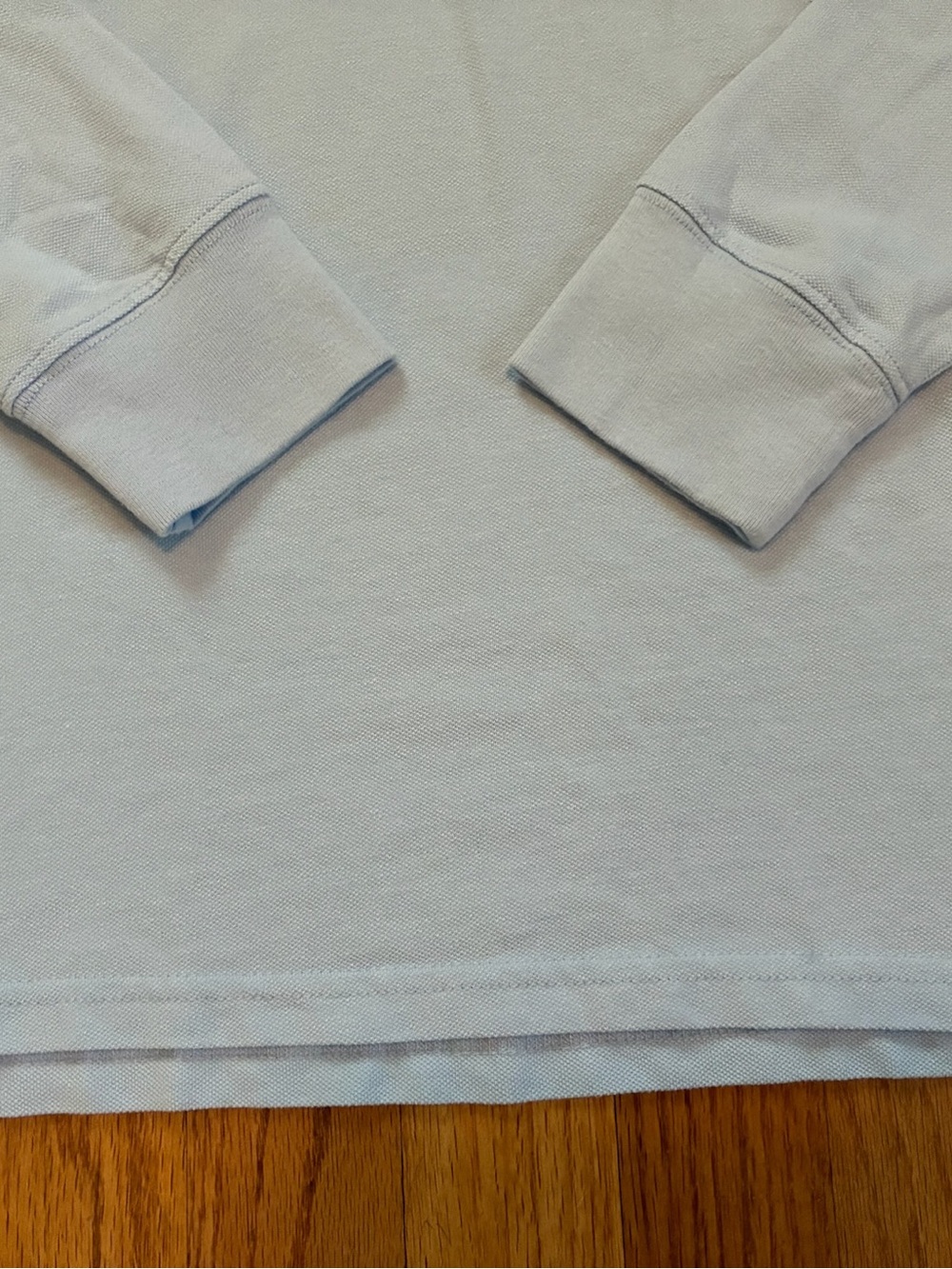 Place Light Blue Long Sleeve Collared Polo Shirt School Uniform Size L 10/12 - Picture 4 of 6